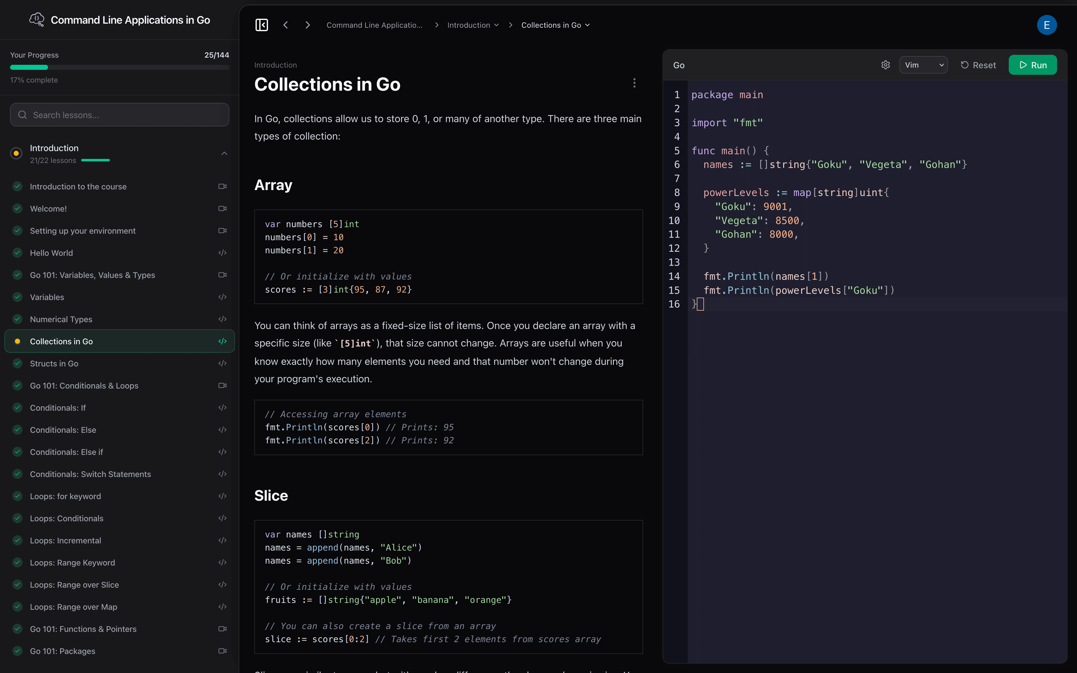 Dreams of Code learning platform